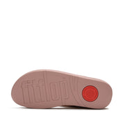 FINO Bead-Circle Toe-Post Sandals - Clay Blush