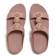 FINO Bead-Circle Slides - Clay Blush