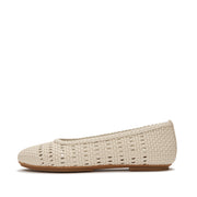 DELICATO Woven Ballerinas - Hazy Taupe