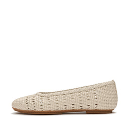 DELICATO Woven Ballerinas - Hazy Taupe