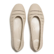 DELICATO Woven Ballerinas - Hazy Taupe