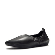 DELICATO Poise Leather Ballerinas - All Black