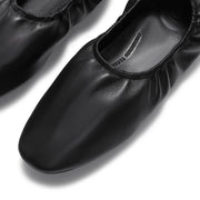DELICATO Poise Leather Ballerinas - All Black