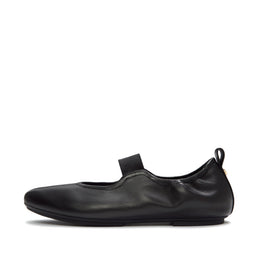 DELICATO Poise Leather Mary Janes - All Black