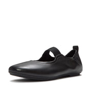 DELICATO Poise Leather Mary Janes - All Black
