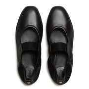 DELICATO Poise Leather Mary Janes - All Black