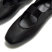 DELICATO Poise Leather Mary Janes - All Black