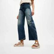 LULU Bold Crystal Metallic Two-Bar Slides - Platino