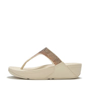LULU Ombre Crystal Toe-Post Sandals - Hazy Taupe