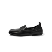 ALLEGRO Metallic Leather Penny Loafers