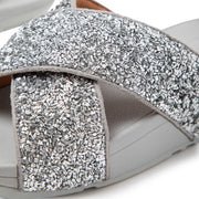 LULU Shimmerfoil Cross Slides