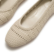 DELICATO Woven Ballerinas - Hazy Taupe