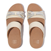 LULU Glitz-Bow Leather Slides