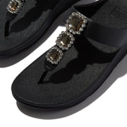 FINO Crystal-Jewel Toe-Post Sandals