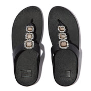 FINO Crystal-Jewel Toe-Post Sandals