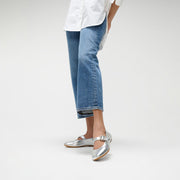 DELICATO Crystal-Buckle Leather Mary Janes