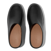 PLATFFORMS Leather Heeled Mules