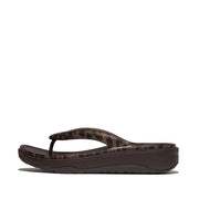 RELIEFF Leopard Recovery Toe-Post Sandals