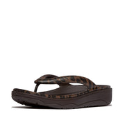 RELIEFF Leopard Recovery Toe-Post Sandals