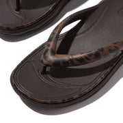 RELIEFF Leopard Recovery Toe-Post Sandals