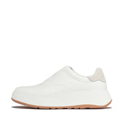 F-MODE Tumbled-Leather Laceless Sneakers