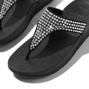 LULU Maxi-Crystal Toe-Post Sandals