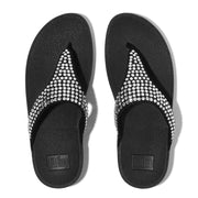 LULU Maxi-Crystal Toe-Post Sandals
