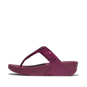 LULU Maxi-Crystal Toe-Post Sandals