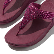 LULU Maxi-Crystal Toe-Post Sandals