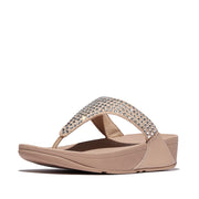 LULU Maxi-Crystal Toe-Post Sandals