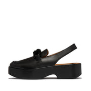 FitFlop x Song Hye Kyo<br>F-LUMA Beaded-Chain Leather Slingback Loafers