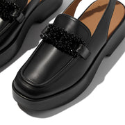 FitFlop x Song Hye Kyo<br>F-LUMA Beaded-Chain Leather Slingback Loafers