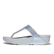 LULU Crystal Embellished Toe-Post Sandals