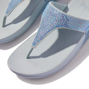 LULU Crystal Embellished Toe-Post Sandals