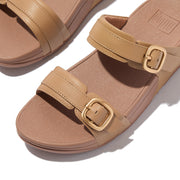 LULU Adjustable Leather Slides