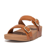 LULU Adjustable Leather Slides