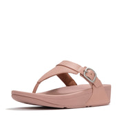 LULU Adjustable Leather Toe-Post Sandals
