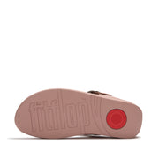 LULU Adjustable Leather Toe-Post Sandals