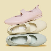 DELICATO X PANTONE Poise Leather Mary-Janes