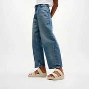 LULU Adjustable Leather Slides