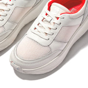 F-MODE E01 Limited Edition Leather-Mix Flatform Sneakers