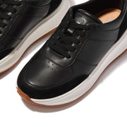 F-MODE Leather/Suede Flatform Sneakers