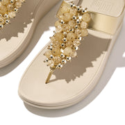 FINO Bauble-Bead Toe-Post Sandals