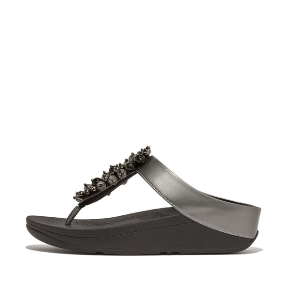 FINO Bauble-Bead Toe-Post Sandals