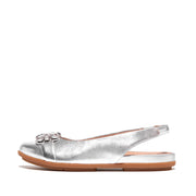 ALLEGRO Jewel-Deluxe Metallic-Leather Slingbacks