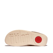 LULU Jewel-Deluxe Metallic-Leather Toe-Post Sandals