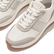 F-MODE Flow Leather/Suede Flatform Sneakers