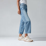 F-MODE Flow Leather/Suede Flatform Sneakers