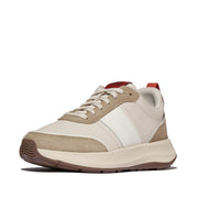 F-MODE Flow Leather/Suede Flatform Trainers