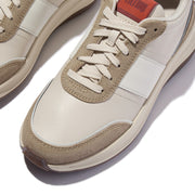 F-MODE Flow Leather/Suede Flatform Trainers